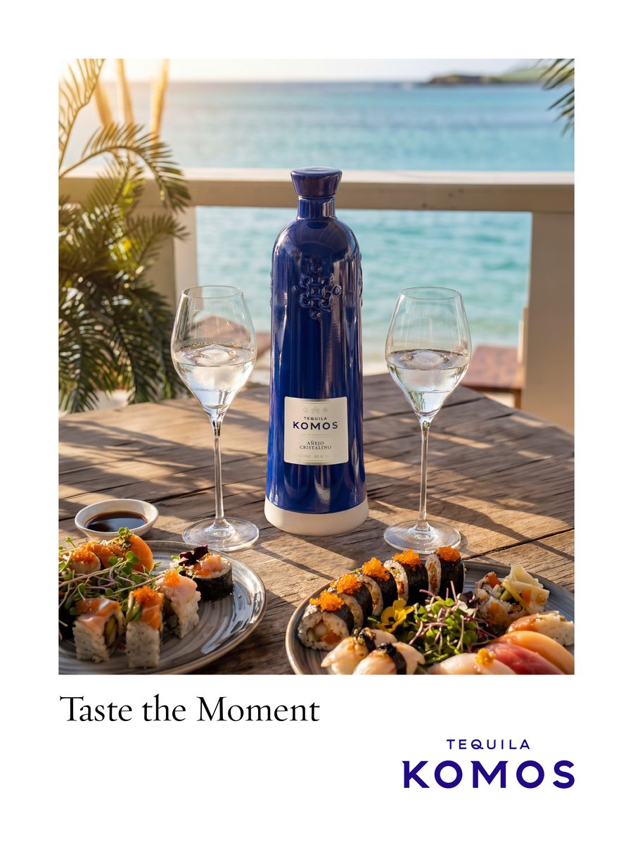 Komos paid social post, Taste the Moment