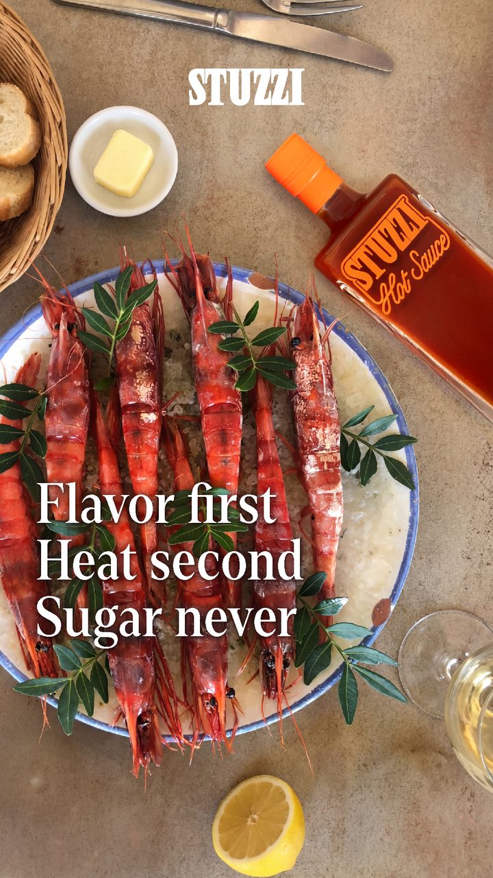 Stuzzi paid social story, Flavor first, Heat second, Sugar never